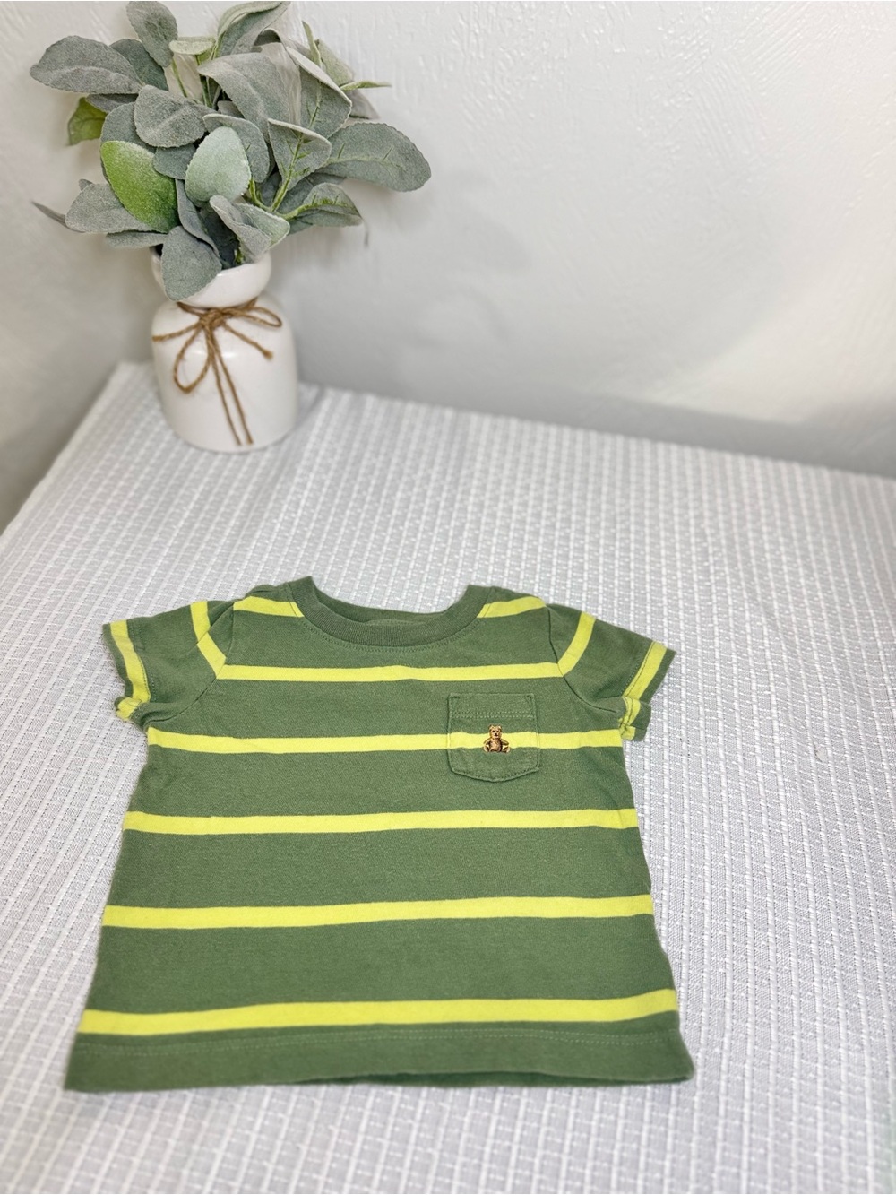 Baby Gap 6-12 Months Striped Pocket Tee